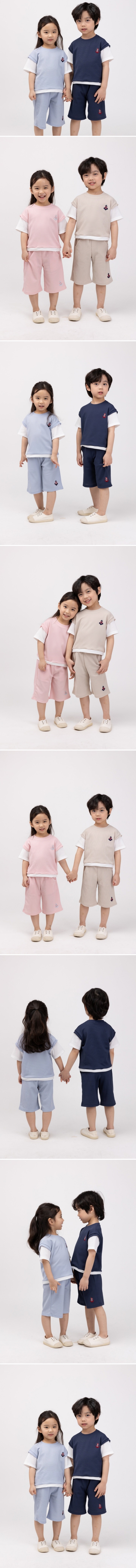 Cocobang - Korean Children Fashion - #kidsshorts - Crofle Set