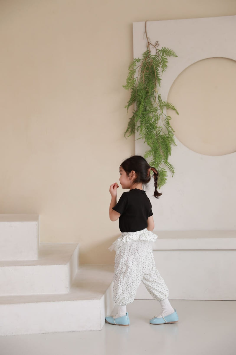 Color - Korean Children Fashion - #Kfashion4kids - Flower Jogger Pants - 9