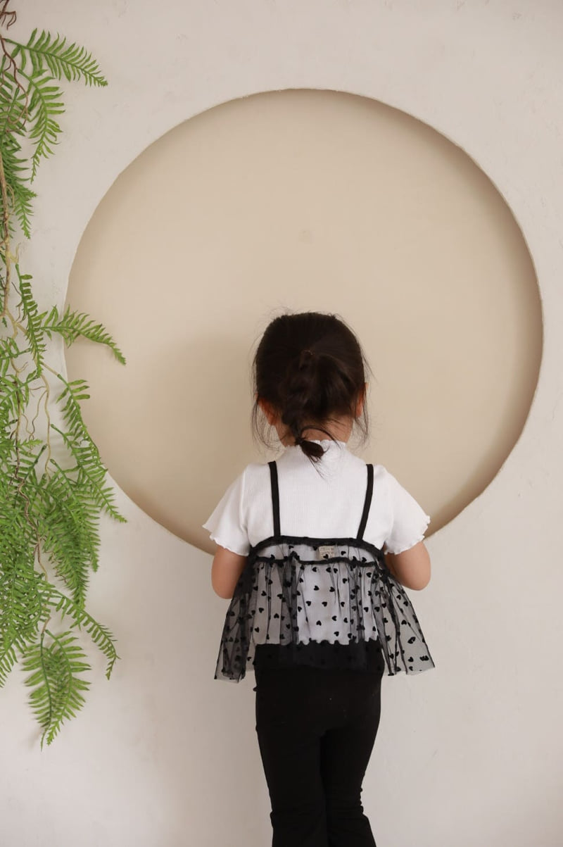 Color - Korean Children Fashion - #childofig - Heart Bustier One-piece - 5