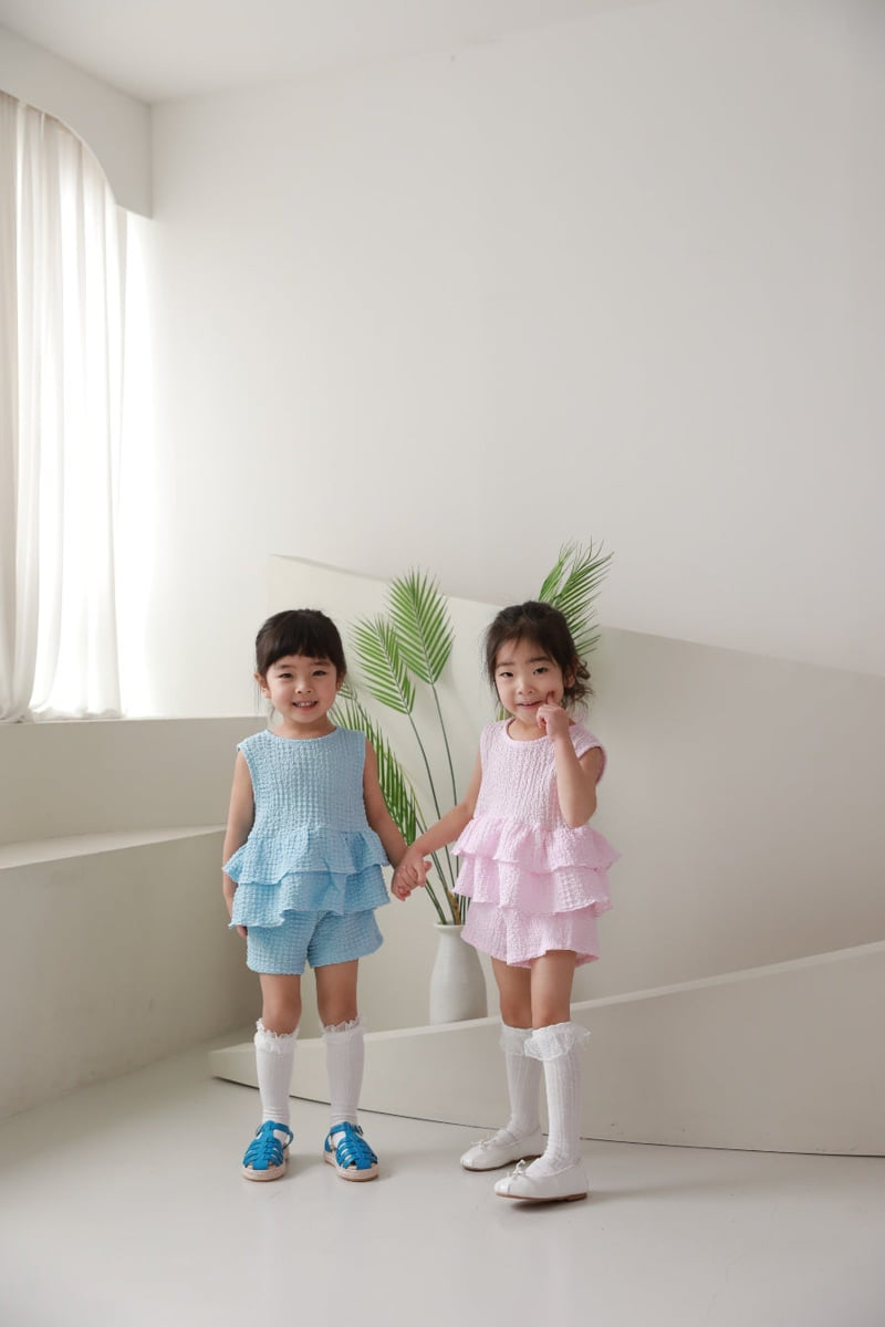 Color - Korean Children Fashion - #discoveringself - Marie Top Bottom Set - 8