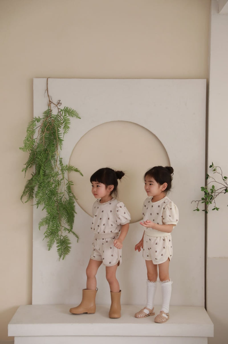 Color - Korean Children Fashion - #discoveringself - Bear Top Bottom Set - 7