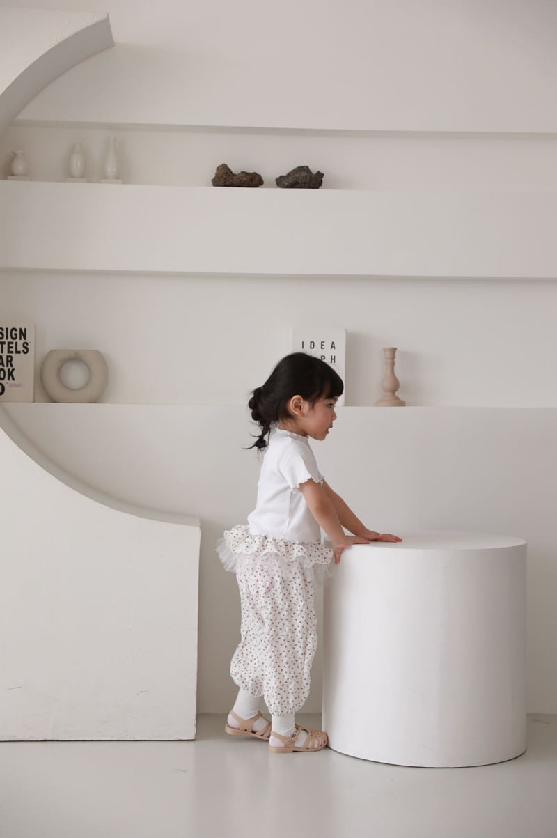 Color - Korean Children Fashion - #fashionkids - Flower Jogger Pants - 5