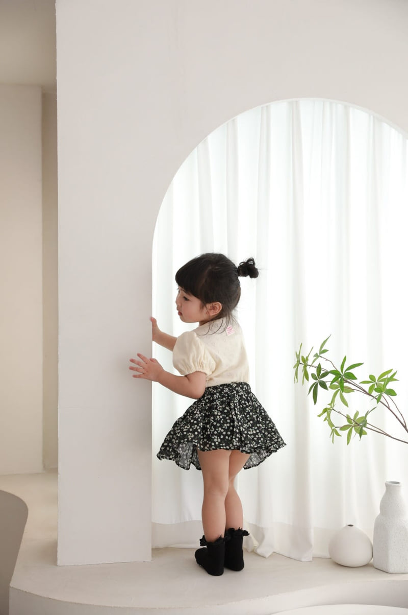 Color - Korean Children Fashion - #fashionkids - Eyelet Tee