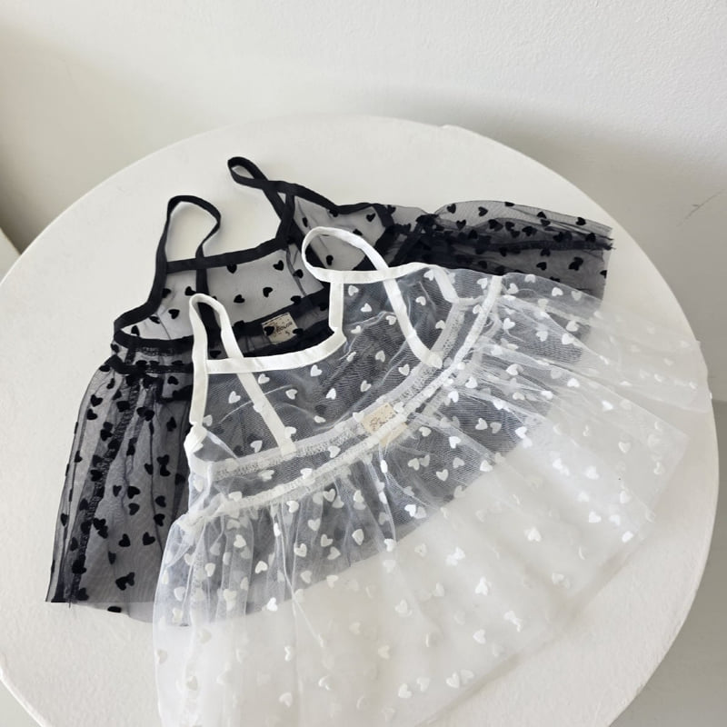 Color - Korean Children Fashion - #fashionkids - Heart Bustier One-piece - 9