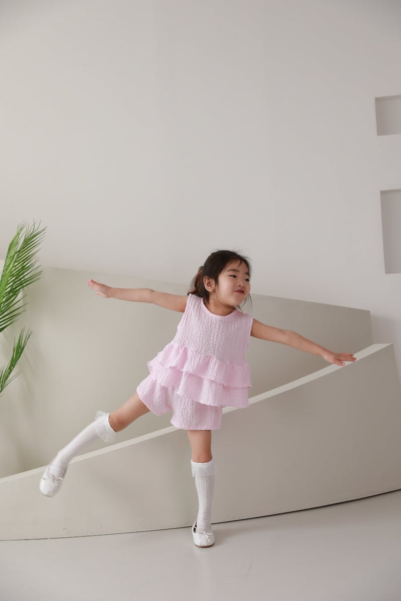 Color - Korean Children Fashion - #kidsshorts - Marie Top Bottom Set - 10
