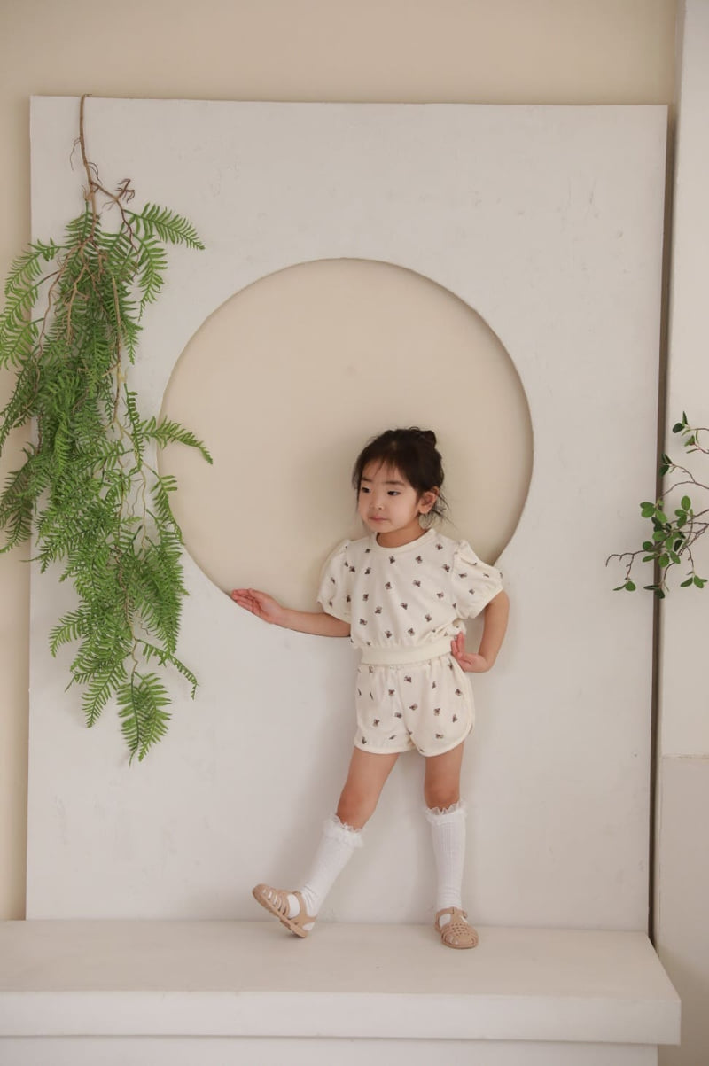 Color - Korean Children Fashion - #kidsstore - Bear Top Bottom Set - 10