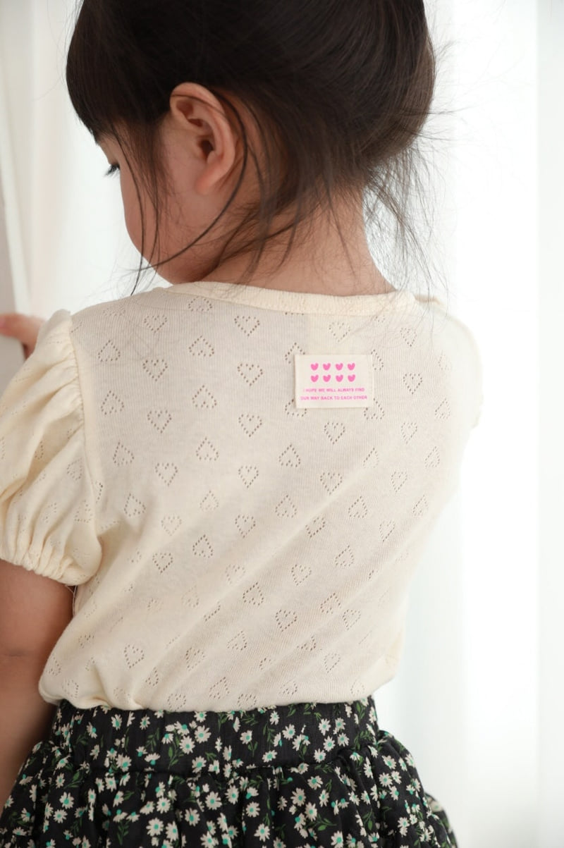 Color - Korean Children Fashion - #kidsstore - Eyelet Tee - 3