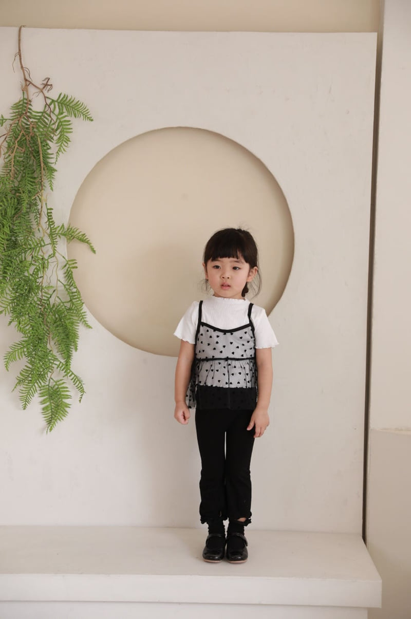 Color - Korean Children Fashion - #magicofchildhood - Heart Bustier One-piece