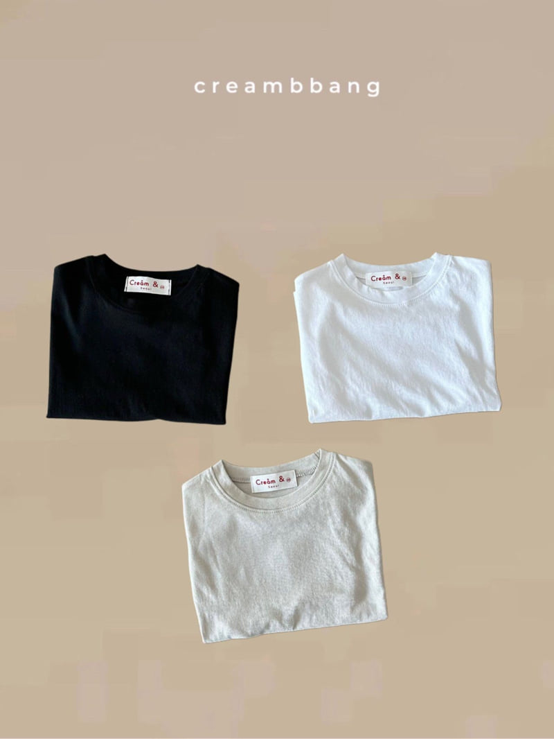 Cream Bbang - Korean Children Fashion - #childofig - Bio Washing Short Sleeve Tee - 10