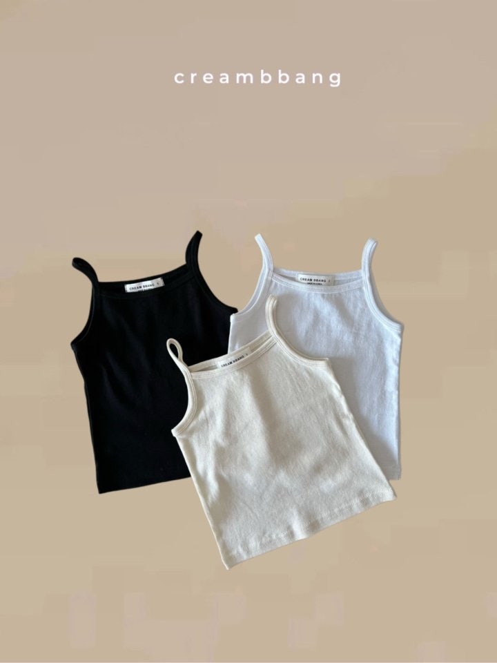 Cream Bbang - Korean Children Fashion - #childrensboutique - Rib Sleeveless Tee