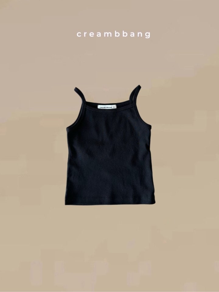 Cream Bbang - Korean Children Fashion - #designkidswear - Rib Sleeveless Tee - 2