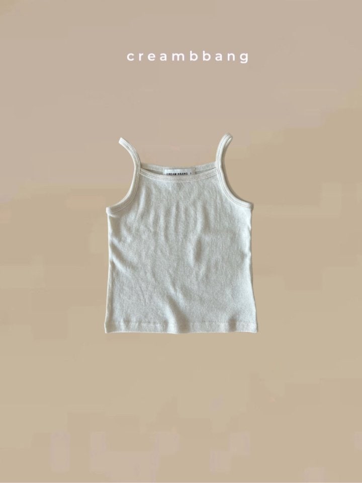Cream Bbang - Korean Children Fashion - #discoveringself - Rib Sleeveless Tee - 3