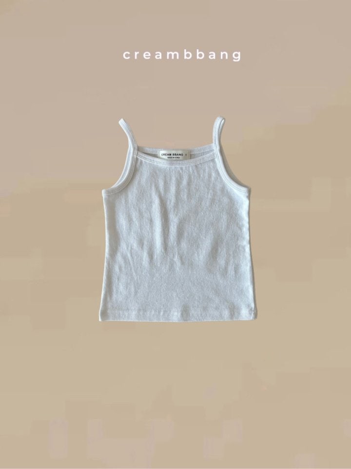 Cream Bbang - Korean Children Fashion - #discoveringself - Rib Sleeveless Tee - 4