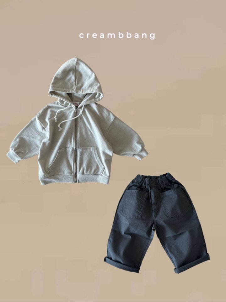 Cream Bbang - Korean Children Fashion - #kidsshorts - Tencel Hooded Zip-up Jacket - 3
