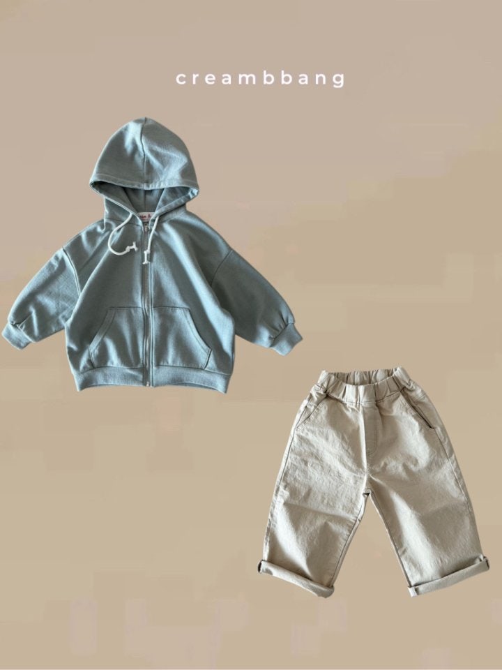 Cream Bbang - Korean Children Fashion - #kidsshorts - Tencel Hooded Zip-up Jacket - 4