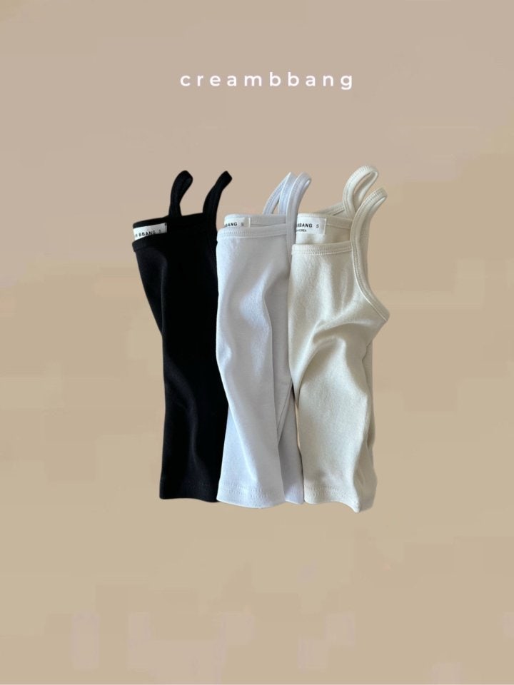 Cream Bbang - Korean Children Fashion - #littlefashionista - Rib Sleeveless Tee - 9