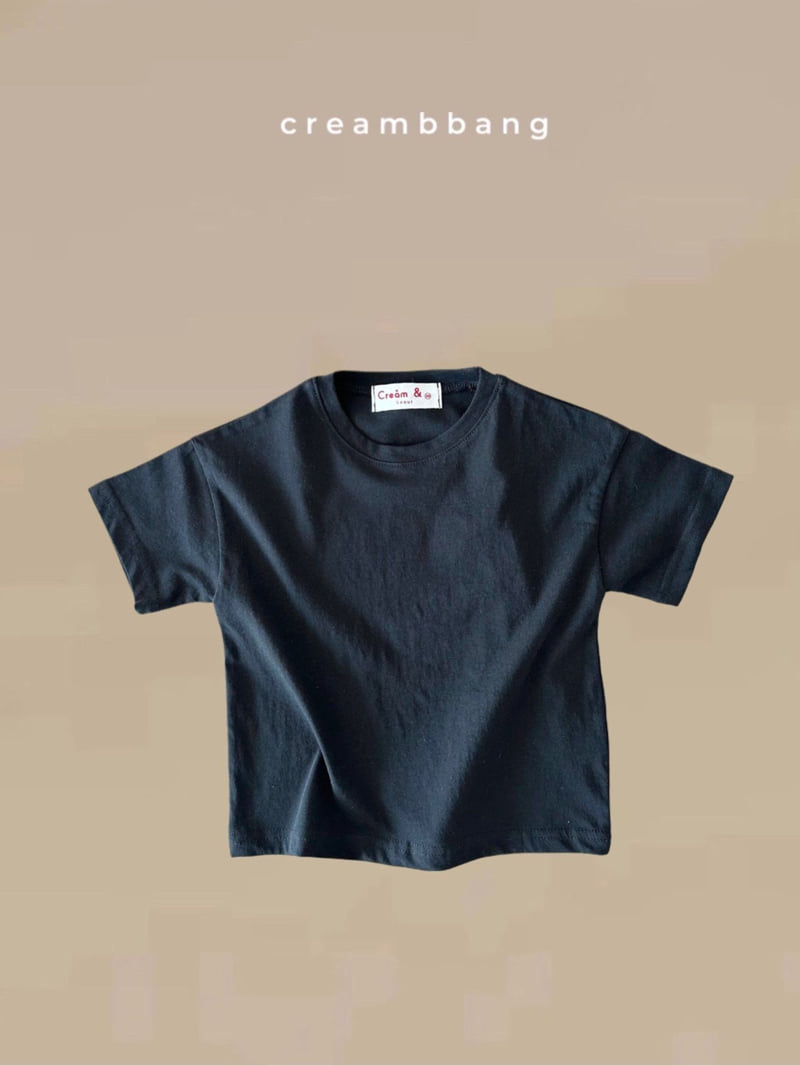 Cream Bbang - Korean Children Fashion - #littlefashionista - Bio Washing Short Sleeve Tee - 3
