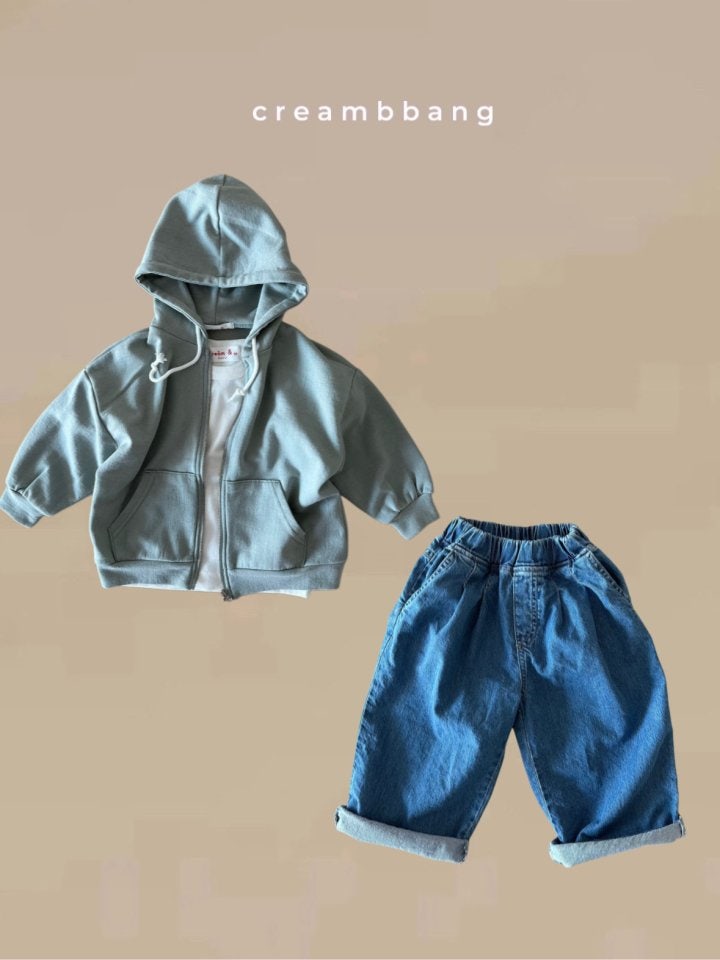 Cream Bbang - Korean Children Fashion - #magicofchildhood - Tencel Hooded Zip-up Jacket - 8