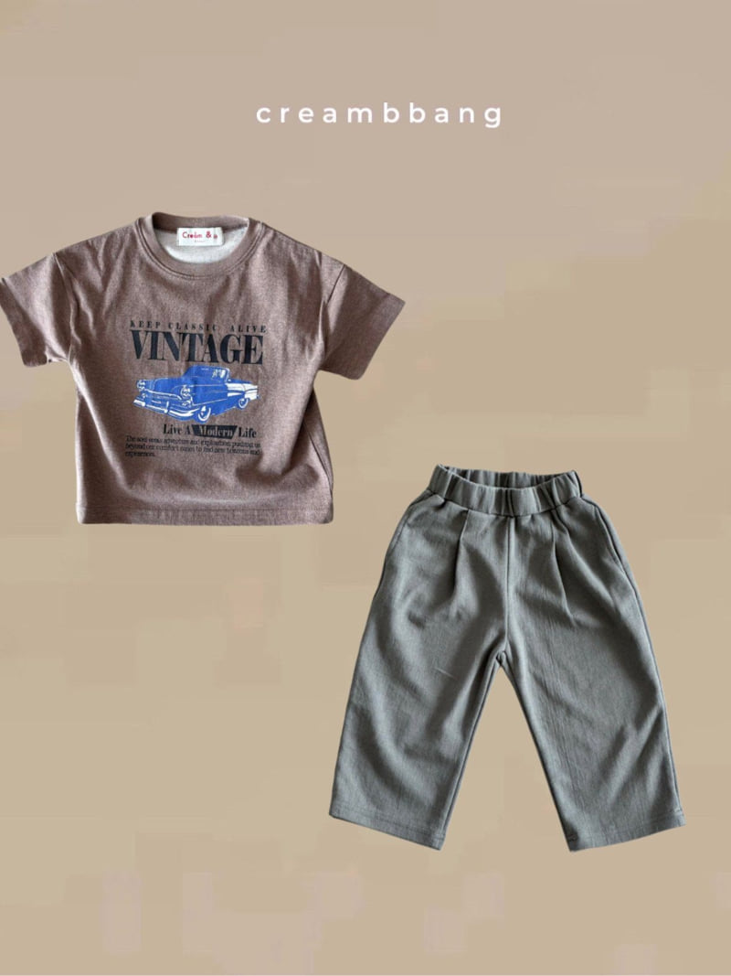 Cream Bbang - Korean Children Fashion - #magicofchildhood - One-tuck Training Pants - 5