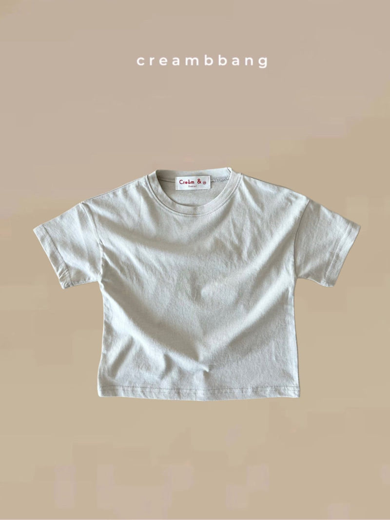 Cream Bbang - Korean Children Fashion - #littlefashionista - Bio Washing Short Sleeve Tee - 4