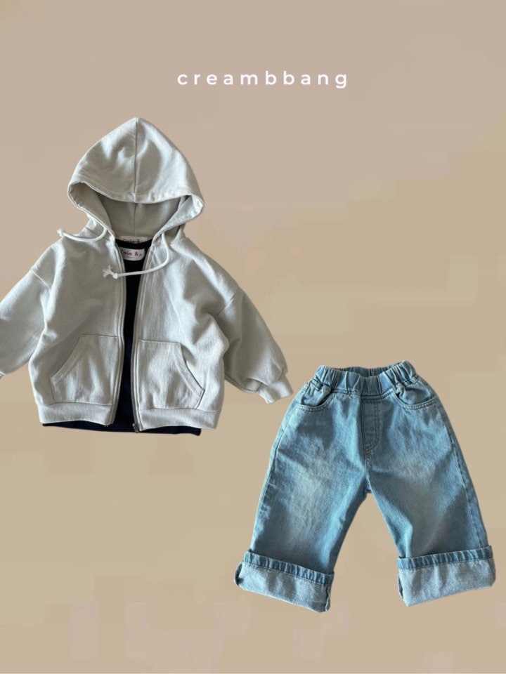 Cream Bbang - Korean Children Fashion - #minifashionista - Tencel Hooded Zip-up Jacket - 9