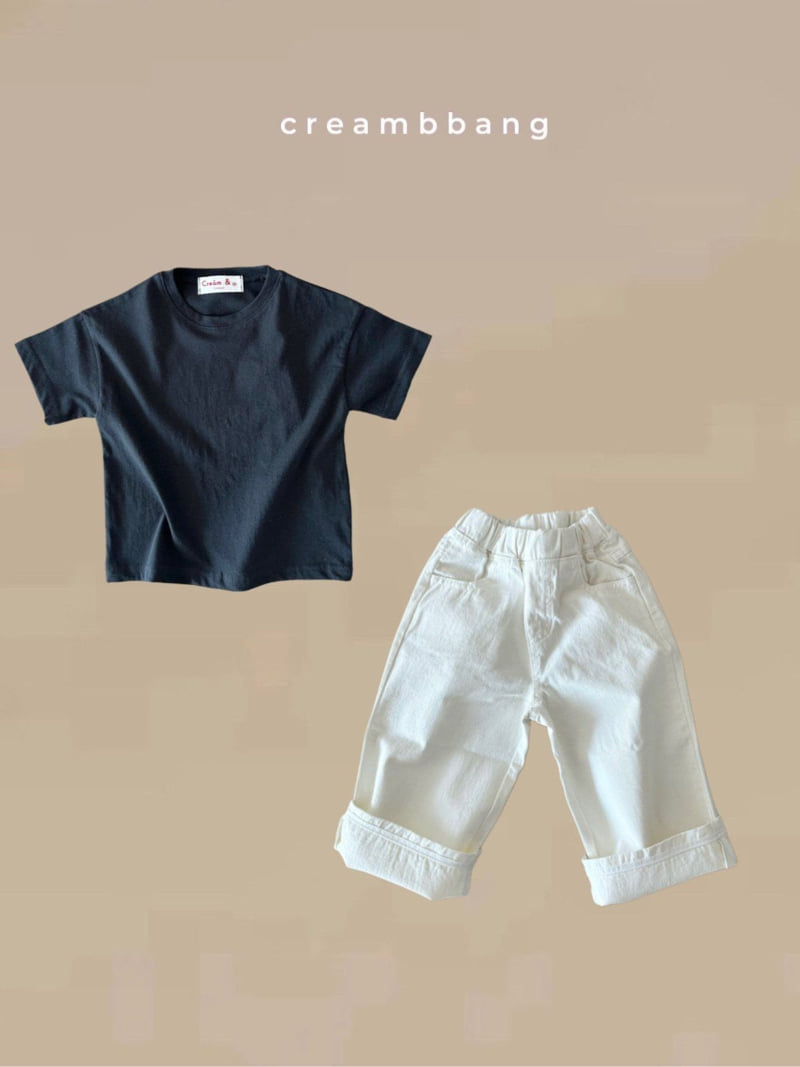 Cream Bbang - Korean Children Fashion - #prettylittlegirls - Bio Washing Short Sleeve Tee - 6