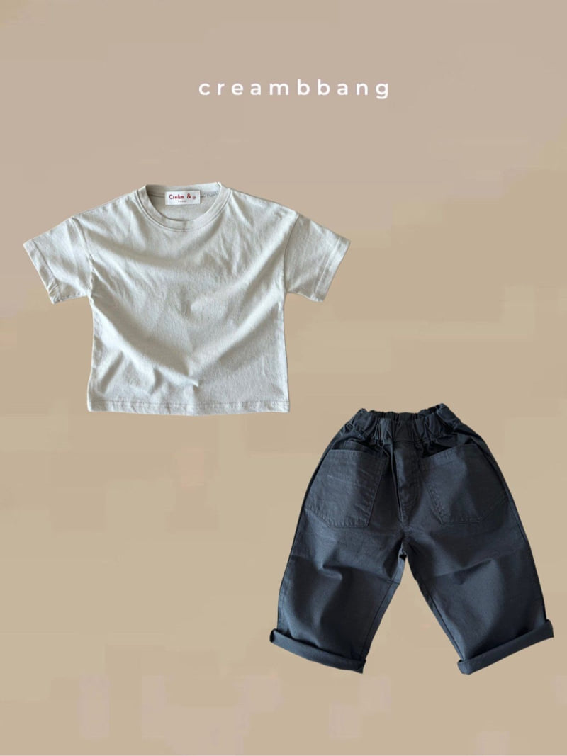 Cream Bbang - Korean Children Fashion - #todddlerfashion - Bio Washing Short Sleeve Tee - 7