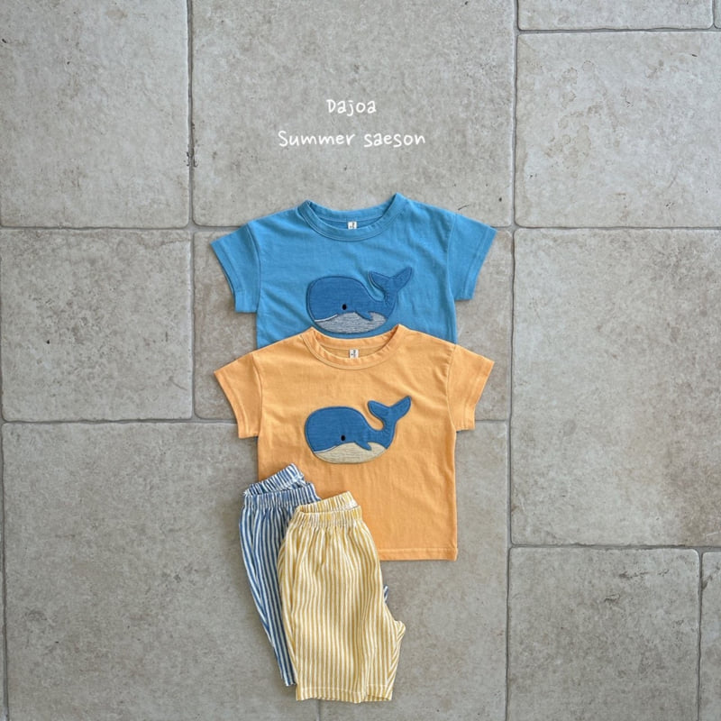 Dajoa - Korean Children Fashion - #designkidswear - Whale Top Bottom Set - 8