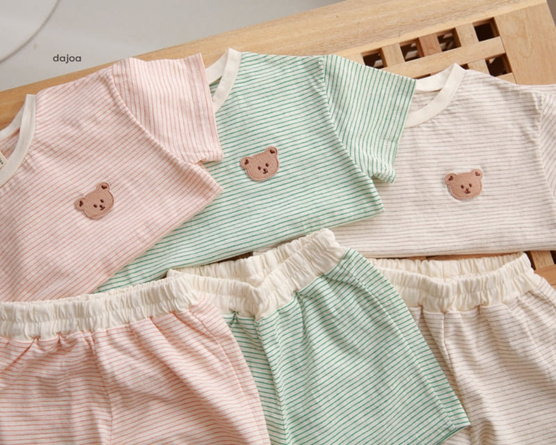 Dajoa - Korean Children Fashion - #childrensboutique - Teddy Bear Top Bottom Set - 4