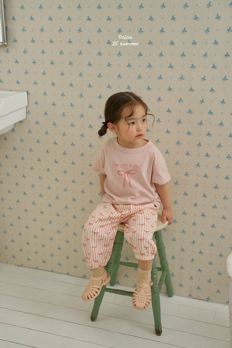 Dajoa - Korean Children Fashion - #littlefashionista - Ribbon Top Bottom Set - 12