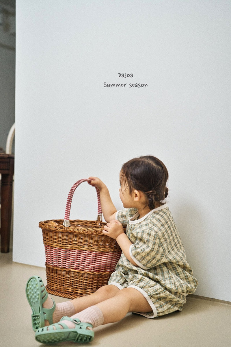 Dajoa - Korean Children Fashion - #magicofchildhood - Check Top Bottom Set - 6