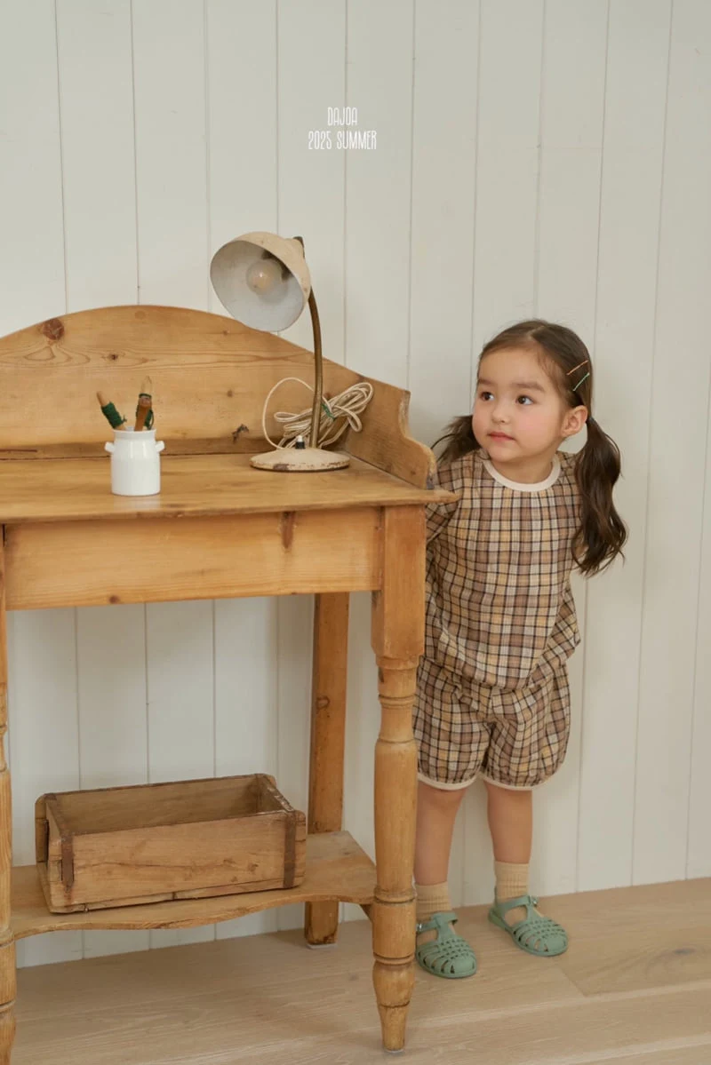 Dajoa - Korean Children Fashion - #littlefashionista - Square Top Bottom Set - 4