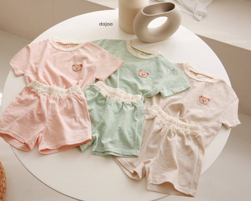 Dajoa - Korean Children Fashion - #stylishchildhood - Teddy Bear Top Bottom Set