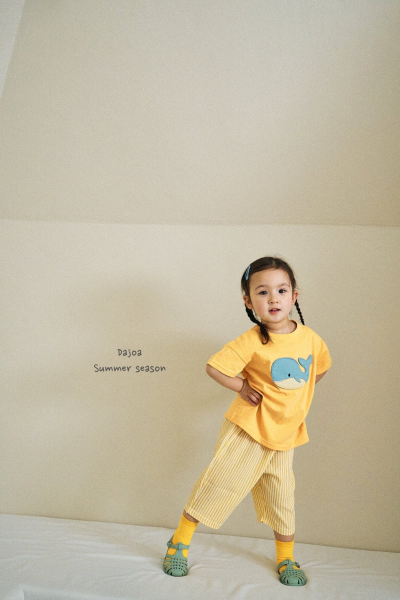 Dajoa - Korean Children Fashion - #todddlerfashion - Whale Top Bottom Set - 3