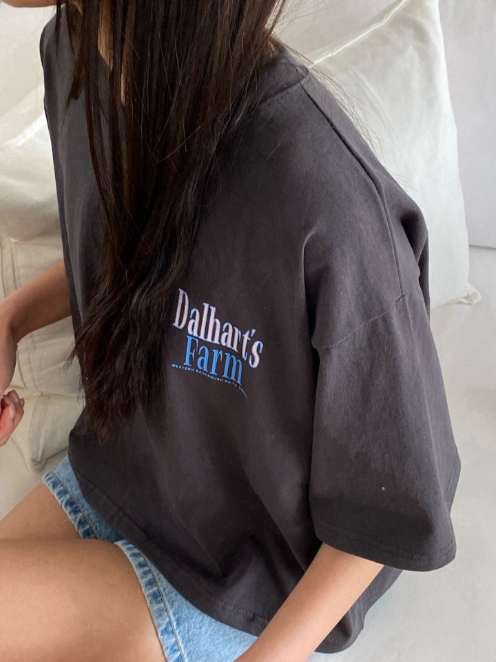 Diana - Korean Women Fashion - #momslook - Dalharts Farm Tee - 5