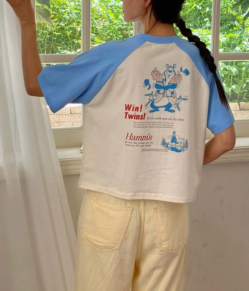 Diana - Korean Women Fashion - #momslook - Twins Colored Tee