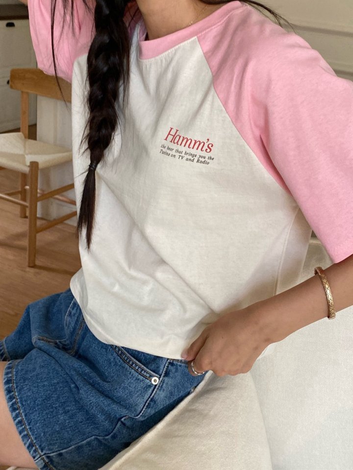 Diana - Korean Women Fashion - #momslook - Twins Colored Tee - 5