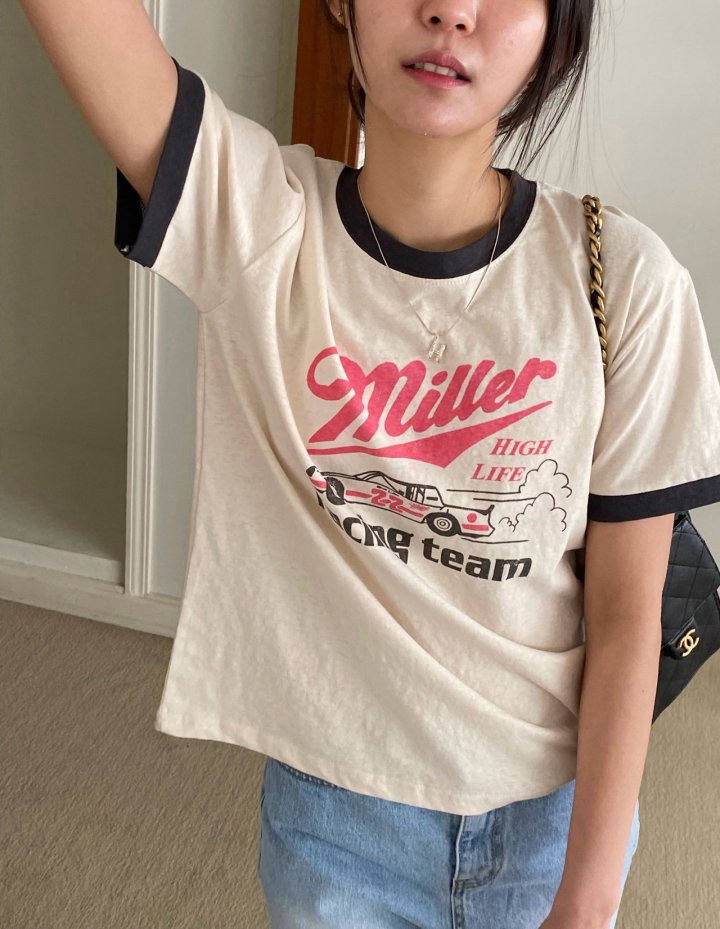 Diana - Korean Women Fashion - #momslook - Colored Miller Te