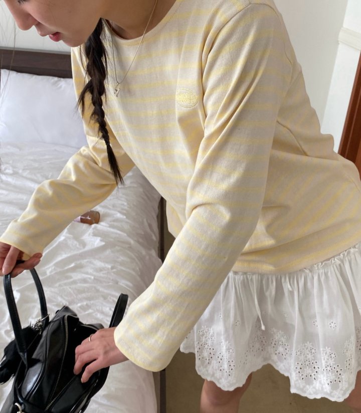 Diana - Korean Women Fashion - #shopsmall - Andrew Stripe Tee - 11
