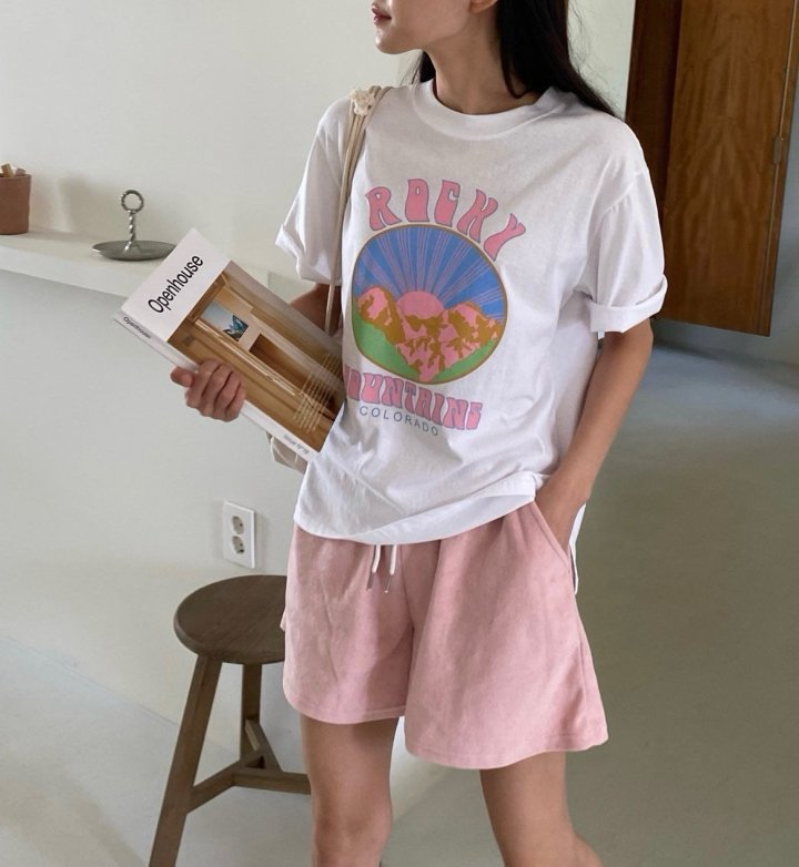 Diana - Korean Women Fashion - #vintageinspired - Rocky Tee - 8