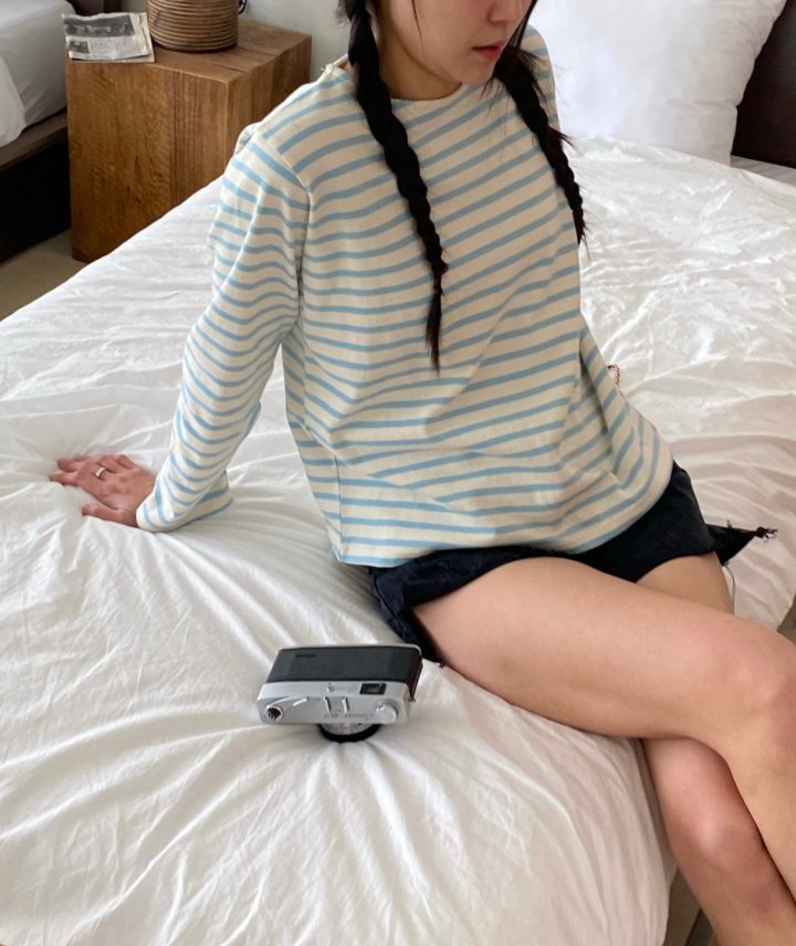 Diana - Korean Women Fashion - #vintageinspired - Andrew Stripe Tee - 6