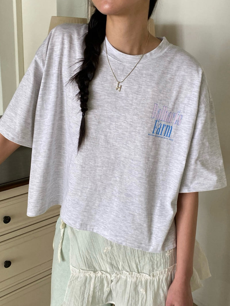 Diana - Korean Women Fashion - #vintagekidsstyle - Dalharts Farm Tee - 12
