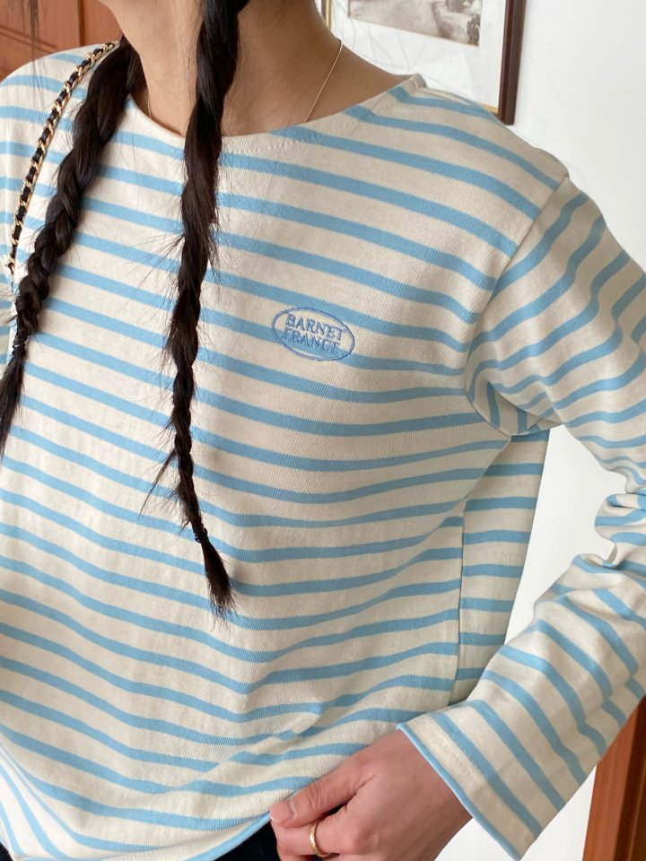 Diana - Korean Women Fashion - #vintagekidsstyle - Andrew Stripe Tee - 7
