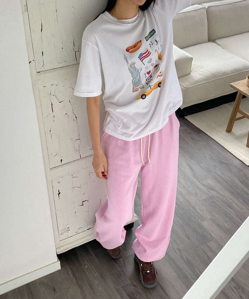 Diana - Korean Women Fashion - #womensfashion - Hotdog Tee - 2