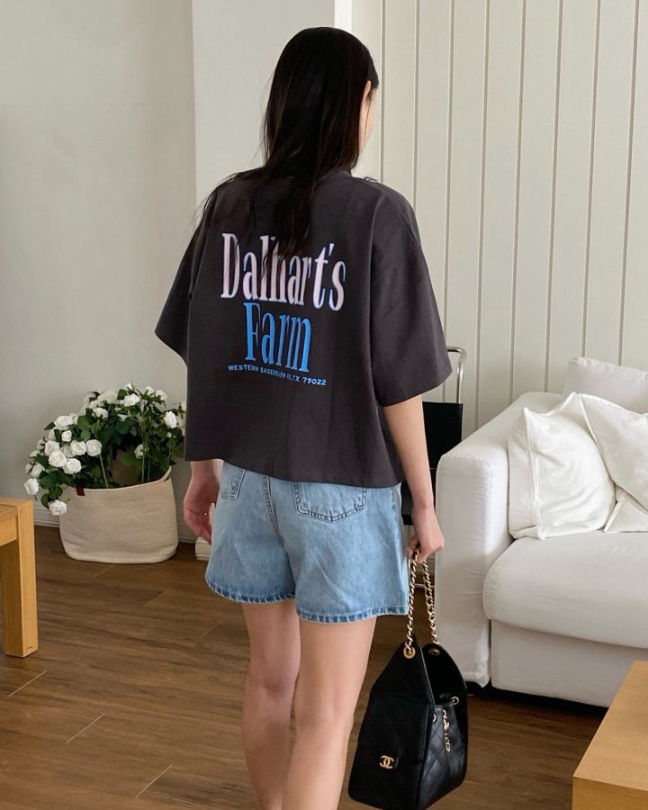 Diana - Korean Women Fashion - #momslook - Dalharts Farm Tee - 4