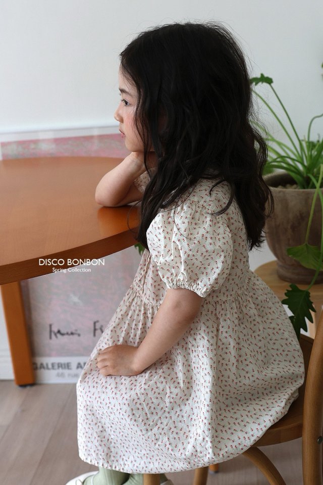 Disco Bonbon - Korean Children Fashion - #Kfashion4kids - Small Flower One-piece - 6