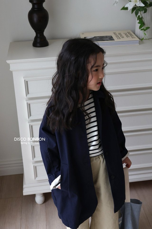 Disco Bonbon - Korean Children Fashion - #stylishchildhood - Spring Trench Coat - 4