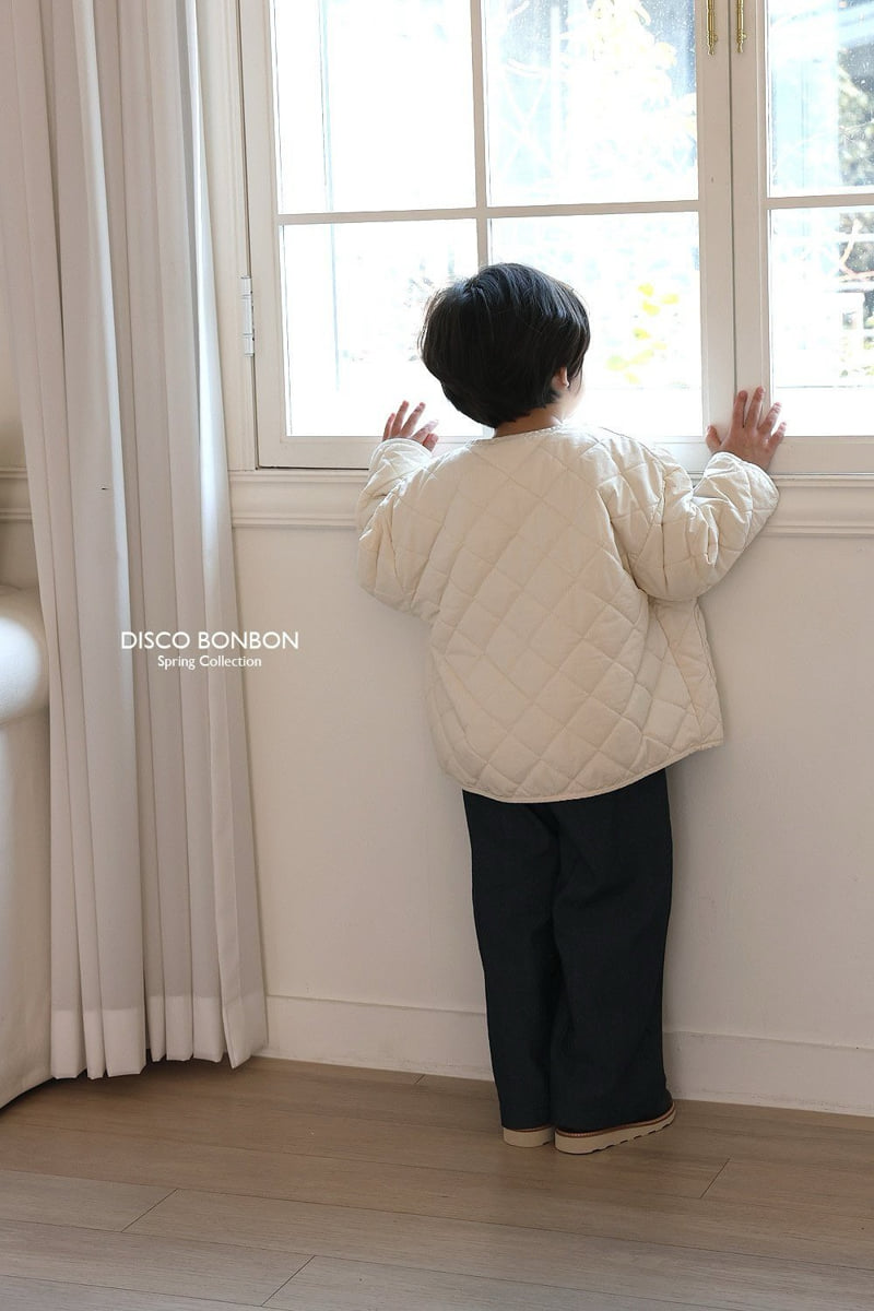 Disco Bonbon - Korean Children Fashion - #childofig - Cream Quilted Jumper - 12