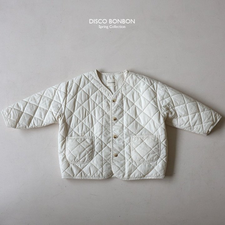 Disco Bonbon - Korean Children Fashion - #designkidswear - Cream Quilted Jumper