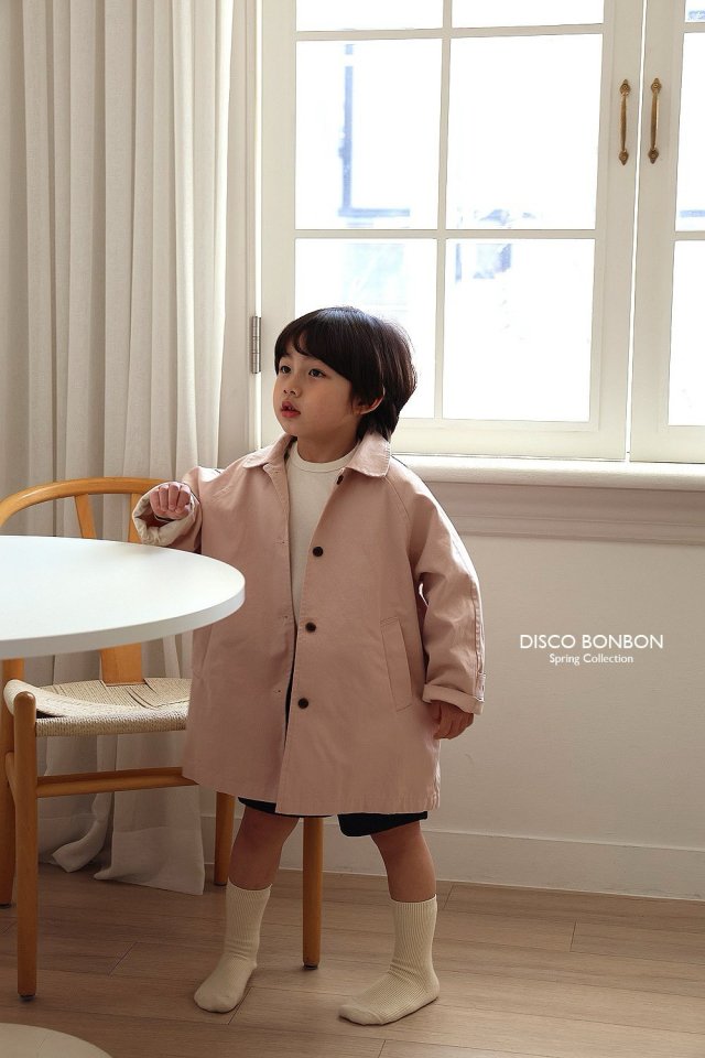 Disco Bonbon - Korean Children Fashion - #discoveringself - Spring Trench Coat - 5